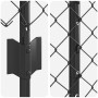 Cerca de Malla con 20 Postes en Gris 1.5x10 m de Acero de , Postes de cerca - Ref: Foro24-3336263, Precio: 137,78 €, Descuent...