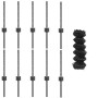 Cerca de Cadena con 10 postes en U Gris 0.4x10 m Acero de , Postes de cerca - Ref: Foro24-3336265, Precio: 59,30 €, Descuento: %