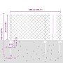 Cerca de Eslabones con 10 Postes U Gris 0.6x10 m Acero de , Postes de cerca - Ref: Foro24-3336266, Precio: 74,39 €, Descuento: %