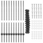 Cerca de Eslabones de Cadena con 20 postes en U Gris 1x10 m Acero de , Postes de cerca - Ref: Foro24-3336268, Precio: 99,30 €...