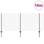 Cerca de Eslabones de Cadena con 20 postes en U Gris 1x10 m Acero de , Postes de cerca - Ref: Foro24-3336268, Precio: 99,30 €...