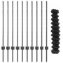 Cerca de Eslabones de Cadena con 20 postes en U Gris 1x10 m Acero de , Postes de cerca - Ref: Foro24-3336268, Precio: 99,30 €...