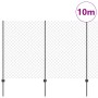 Cerca de Eslabones de Cadena con 20 Poste U Gris 1.5x10 m Acero de , Postes de cerca - Ref: Foro24-3336271, Precio: 128,39 €,...