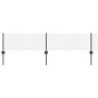 Cerca de Malla con 22 Postes en U Gris 0.4x25 m de Acero de , Postes de cerca - Ref: Foro24-3336273, Precio: 106,86 €, Descue...