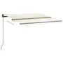 Toldo manual retráctil con LED color crema 3,5x2,5 m de vidaXL, Toldos - Ref: Foro24-3070122, Precio: 515,87 €, Descuento: %