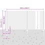 Cerca de Eslabones de Cadena con 44 postes en U Gris 1x25 m Acero de , Postes de cerca - Ref: Foro24-3336276, Precio: 212,31 ...