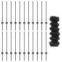 Set de cercas de jardín Set de 2 Gris Acero Galvanizado de , Postes de cerca - Ref: Foro24-3336279, Precio: 130,84 €, Descuen...