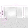 Juego de Cerca de Jardín Juego de 2 Gris Acero Galvanizado de , Postes de cerca - Ref: Foro24-3336280, Precio: 177,74 €, Desc...