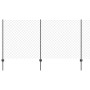 Cerca de Malla de Cadena con 44 Poste en U Gris 1.2x25 m Acero de , Postes de cerca - Ref: Foro24-3336281, Precio: 209,94 €, ...