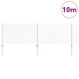 Cerca de Malla con 10 postes en U Plateada 0.6x10 m Acero de , Postes de cerca - Ref: Foro24-3336286, Precio: 79,69 €, Descue...
