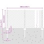 Cerca de Malla con 10 postes en U Plateada 0.6x10 m Acero de , Postes de cerca - Ref: Foro24-3336286, Precio: 79,69 €, Descue...