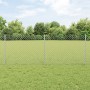 Cerca de Cadena con 10 Postes en Plata 0.8x10 m de Acero de , Postes de cerca - Ref: Foro24-3336287, Precio: 90,76 €, Descuen...