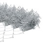 Cerca de Cadena con 10 Postes en Plata 0.8x10 m de Acero de , Postes de cerca - Ref: Foro24-3336287, Precio: 90,76 €, Descuen...