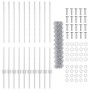 Cerca de Malla con 20 U Postes Plateados 1x10 m Acero de , Postes de cerca - Ref: Foro24-3336288, Precio: 104,16 €, Descuento: %