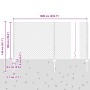 Cerca de Malla con 20 U Postes Plateados 1x10 m Acero de , Postes de cerca - Ref: Foro24-3336288, Precio: 104,16 €, Descuento: %