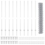 Cerca de Malla con 20 Postes U Plata 1.4x10 m Acero de , Postes de cerca - Ref: Foro24-3336290, Precio: 135,65 €, Descuento: %