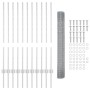 Juego de Cerca de Jardín Juego de 2 Acero Galvanizado 25 m de largo de , Postes de cerca - Ref: Foro24-3336362, Precio: 110,4...