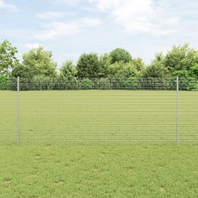 Set de Cerca de Malla de Pollo Set de 2 Acero Galvanizado 25 x 1 m de , Postes de cerca - Ref: Foro24-3336363, Precio: 113,09...