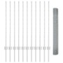 Set de Cerca de Malla de Pollo Set de 2 Acero Galvanizado 25 x 1 m de , Postes de cerca - Ref: Foro24-3336363, Precio: 113,09...