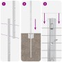 Set de Cerca de Malla de Pollo Set de 2 Acero Galvanizado 25 x 1 m de , Postes de cerca - Ref: Foro24-3336363, Precio: 113,09...