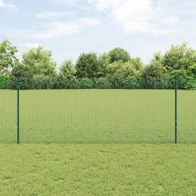 Cerca de Alambre Soldado con 11 Postes en U Verde 1x25 m Acero de , Postes de cerca - Ref: Foro24-3336480, Precio: 98,77 €, D...