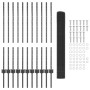 Cerca de Malla Soldada Set de 2 Gris Acero 25 x 1 m Resistente de , Postes de cerca - Ref: Foro24-3336600, Precio: 103,31 €, ...