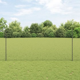 Valla de Alambre Soldado con 22 postes en Gris 1.4x25 m Acero de , Postes de cerca - Ref: Foro24-3336608, Precio: 128,36 €, D...