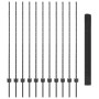 Valla de Alambre Soldado con 22 postes en Gris 1.4x25 m Acero de , Postes de cerca - Ref: Foro24-3336608, Precio: 128,36 €, D...