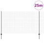 Valla de Alambre Soldado con 22 postes en Gris 1.4x25 m Acero de , Postes de cerca - Ref: Foro24-3336608, Precio: 128,36 €, D...
