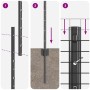 Valla de Alambre Soldado con 22 postes en Gris 1.4x25 m Acero de , Postes de cerca - Ref: Foro24-3336608, Precio: 128,36 €, D...