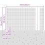 Valla de Alambre Soldado con 22 postes en Gris 1.4x25 m Acero de , Postes de cerca - Ref: Foro24-3336608, Precio: 128,36 €, D...