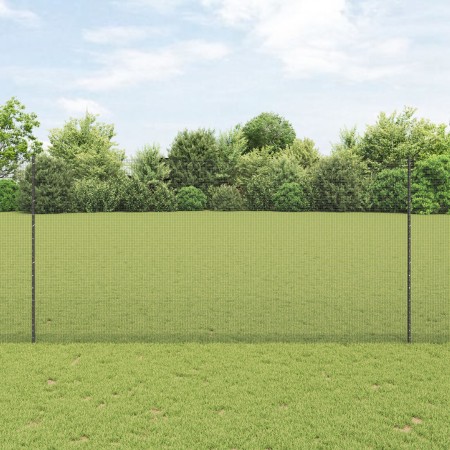 Cerca de Alambre Soldado con 22 Postes en U Gris 1.6x25 m de Acero de , Postes de cerca - Ref: Foro24-3336613, Precio: 152,74...