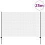Cerca de Alambre Soldado con 22 Postes en U Gris 1.6x25 m de Acero de , Postes de cerca - Ref: Foro24-3336613, Precio: 152,74...