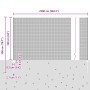 Cerca de Alambre Soldado con 22 Postes en U Gris 1.6x25 m de Acero de , Postes de cerca - Ref: Foro24-3336613, Precio: 152,74...