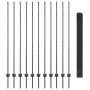 Valla de Alambre Soldado con 22 postes U Gris 1.6x25 m Acero de , Postes de cerca - Ref: Foro24-3336614, Precio: 154,47 €, De...