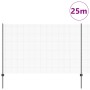 Cerca de Alambre Soldado con 22 postes grises de 1.6x25 m de acero de , Postes de cerca - Ref: Foro24-3336615, Precio: 137,48...