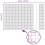 Cerca de Alambre Soldado con 22 Postes U Gris 0.4x50 m de Acero de , Postes de cerca - Ref: Foro24-3336617, Precio: 101,28 €,...