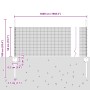 Cerca de Alambre Soldado con 22 Postes Grises 0.5x50 m Acero de , Postes de cerca - Ref: Foro24-3336620, Precio: 125,19 €, De...