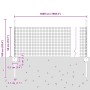 Cerca de Alambre Soldado con 22 Postes U Gris 0.5x50 m Acero de , Postes de cerca - Ref: Foro24-3336623, Precio: 120,83 €, De...