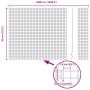 Cerca de Alambre Soldado con 22 Postes U Gris 0.6x50 m de Acero de , Postes de cerca - Ref: Foro24-3336625, Precio: 132,10 €,...