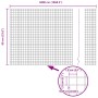 Cerca de Alambre Soldado con 22 Postes en Gris 0.6x50 m de Acero de , Postes de cerca - Ref: Foro24-3336626, Precio: 132,20 €...