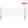 Cerca de alambre soldado con 22 postes en U Gris 0.8x50 m de acero de , Postes de cerca - Ref: Foro24-3336630, Precio: 155,15...