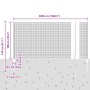 Cerca de Alambre Soldado con 44 postes en U Gris 1x50 m Acero de , Postes de cerca - Ref: Foro24-3336633, Precio: 188,23 €, D...