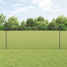 Cerca de Alambre Soldado con 44 Poste en U Gris 1x50 m de Acero de , Postes de cerca - Ref: Foro24-3336634, Precio: 191,56 €,...