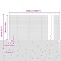 Cerca de Alambre Soldado con 44 Postes en Gris 1x50 m de Acero de , Postes de cerca - Ref: Foro24-3336635, Precio: 184,33 €, ...