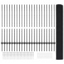Cerca de Alambre Soldado con 44 Postes en U Gris 1.2x50 m de Acero de , Postes de cerca - Ref: Foro24-3336636, Precio: 220,03...