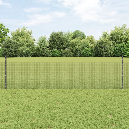 Valla de Alambre Soldado con 44 Postes en U Gris 0.5x100 m Acero de , Postes de cerca - Ref: Foro24-3336650, Precio: 234,57 €...
