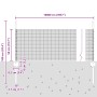 Valla de Alambre Soldado con 44 Postes en U Gris 0.5x100 m Acero de , Postes de cerca - Ref: Foro24-3336650, Precio: 234,57 €...