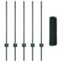 Postes de Cerca 5 pcs U-Channel Verde 80 cm Acero, Cerca Hexagonal Verde 0.8 x 10 m Acero de , Postes de cerca - Ref: Foro24-...