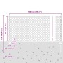 Postes de Cerca 5 pcs U-Channel Verde 80 cm Acero, Cerca Hexagonal Verde 0.8 x 10 m Acero de , Postes de cerca - Ref: Foro24-...